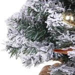 Елка декоративная «Сказка» 90 см, ПВХ с белым напылением (136 веток), Шампань