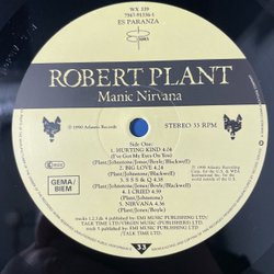 Винтажная виниловая пластинка LP Robert Plant Manic Nirvana (Германия 1990)