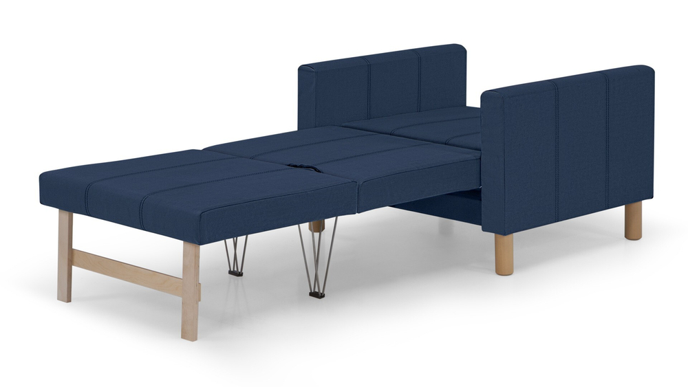 Кресло-кровать Уют Лайт Velutto 54 95*84*82 см, синий Велютто Выкатной Фиеста