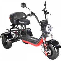 Электроскутер CityCoco WHITE SIBERIA TRIKE MINI 1500W Черный