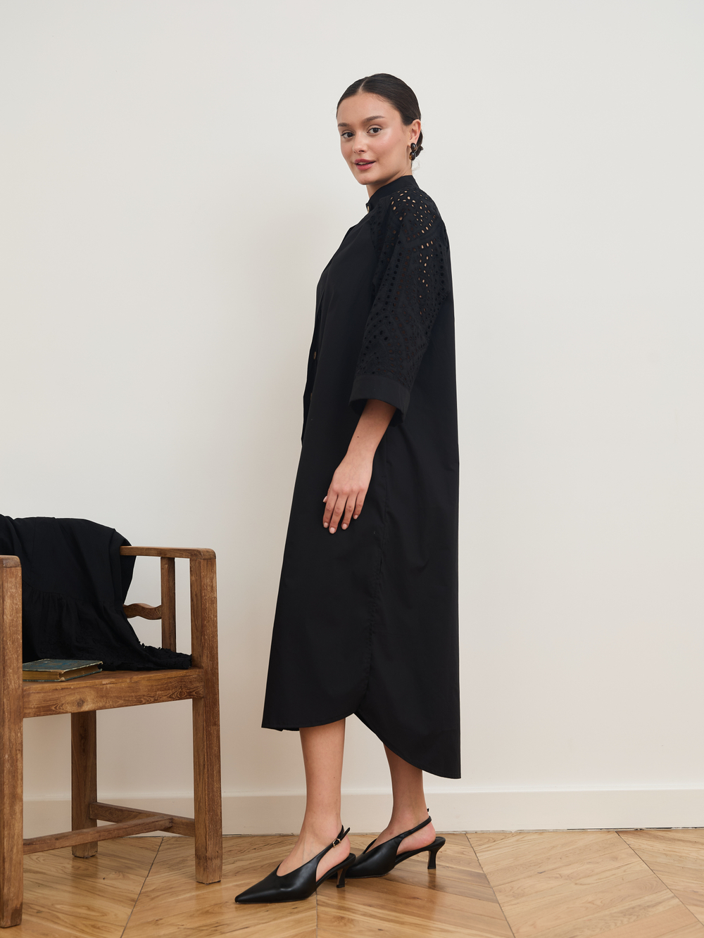 Платье кимоно ажурное