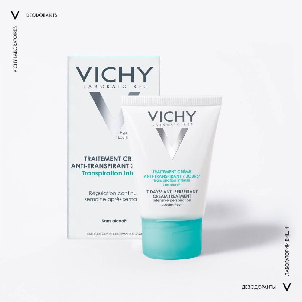 Vichy Anti-Perspirant Deodorant 7 days Дезодорант-крем регулирующий 7 дней, 30 мл