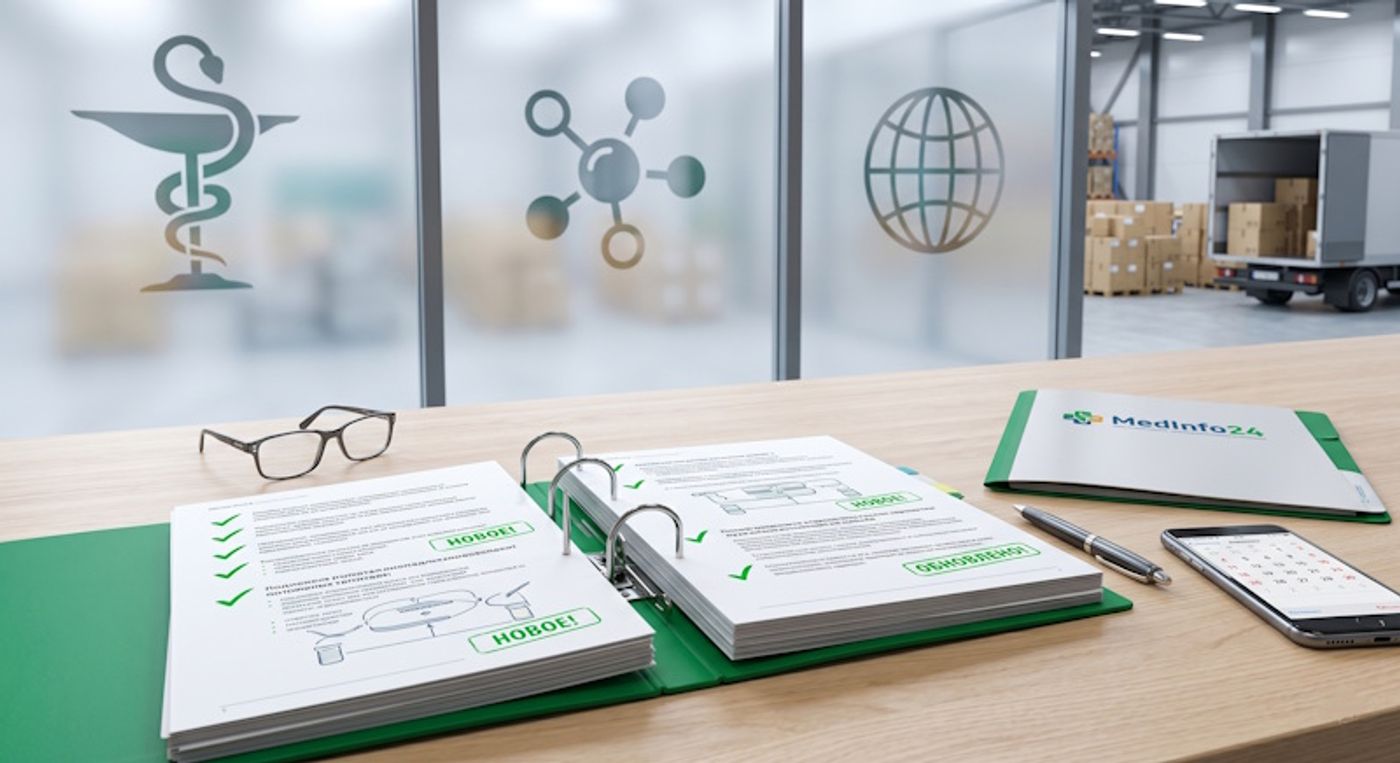 История обновлений документов «Больничная аптека»