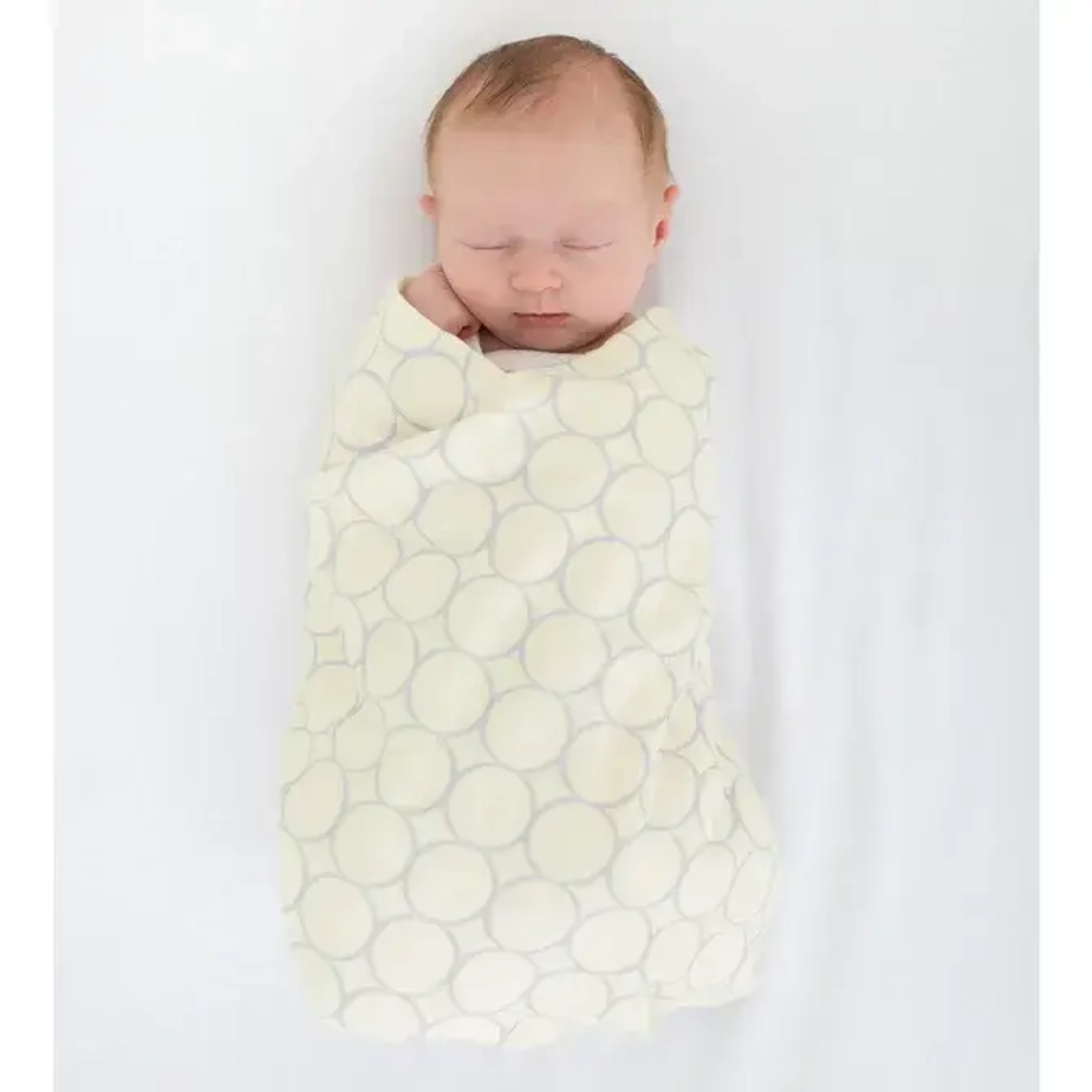 SwaddleDesigns SD-358Y Набор пеленок SwaddleDuo - Sterling Mod Circles on Soft Yellow Banana & Yellow Medallions