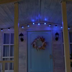 LED-D45-1W-BLUE-E27-CL-С PINEAPPLE Лампа декоративная светодиодная. Форма Ананас. прозрачная. Цвет синий. Картон. ТМ Volpe