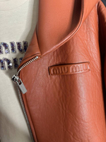 Кожаная куртка MIU MIU