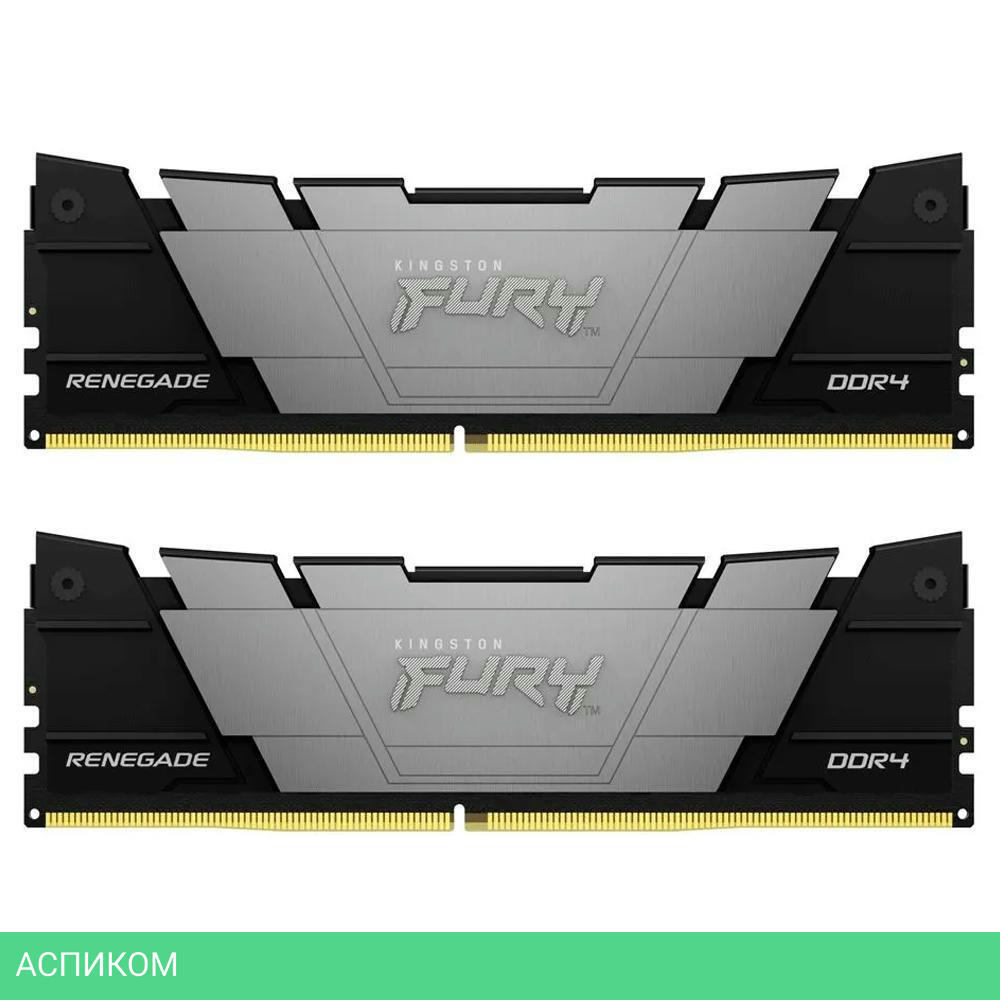 Оперативная память Kingston Fury Renegade Black 16GB DDR4 (KF448C19RB2K2/16)
