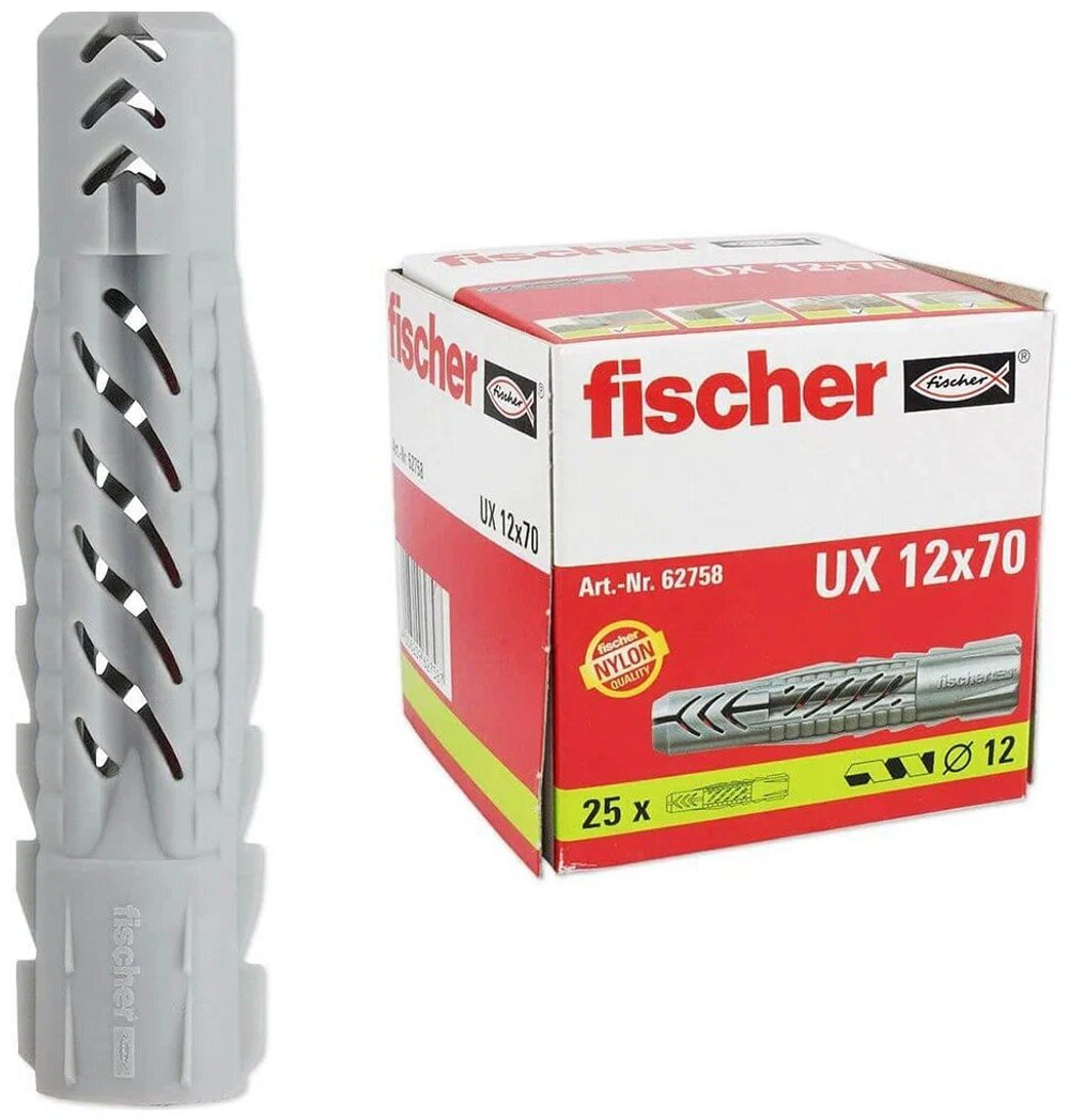 Дюбель универсальный Fischer UX 12х70 мм (25 шт.)