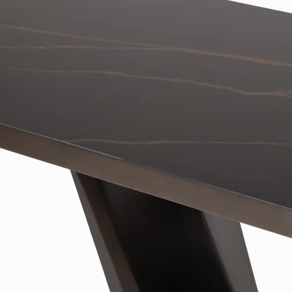 Консоль Optional 150х85 см, черная керамика