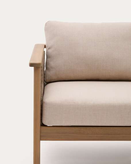 Комплект уличной мебели Alabe, массив акации, двухместный диван, 2 кресла, столик