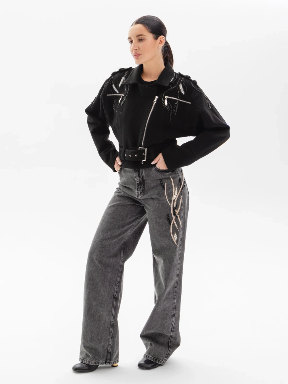 Косуха кашемировая WHEAT, черный