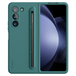 Чехол зеленого цвета (Light Green) от Nillkin для Samsung Galaxy Z Fold 5, серия Flex Pure Fold Case (в комплекте съемное перо S Pen)