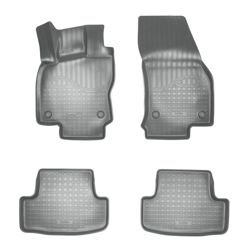 Ковры в салон Norplast/Unidec для Volkswagen T-Roc (2017-)Полиуретан,Серый, арт.NPA10-C95-565-G