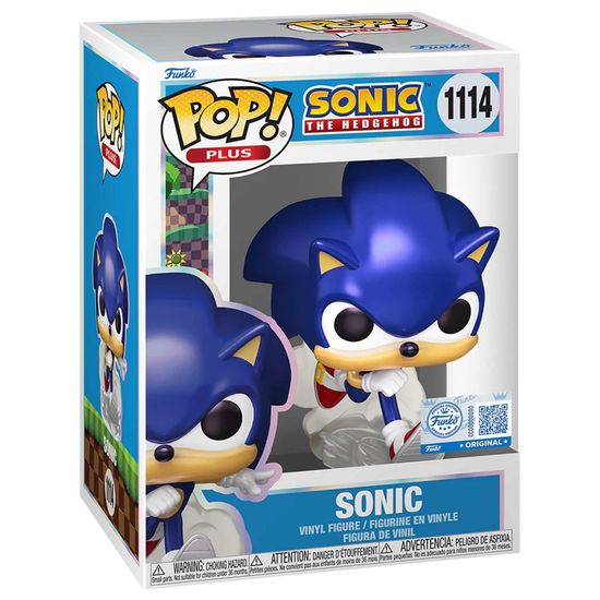 Фигурка Funko POP! Plus Sonic the Hedgehog Sonic (PRL) (Exc) (1114) 87228 / Фигурка Фанко ПОП! по мотивам серии игр "Соник", Соник