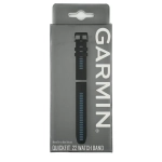 QuickFit 22mm black/cirrus blue Silicone watch band