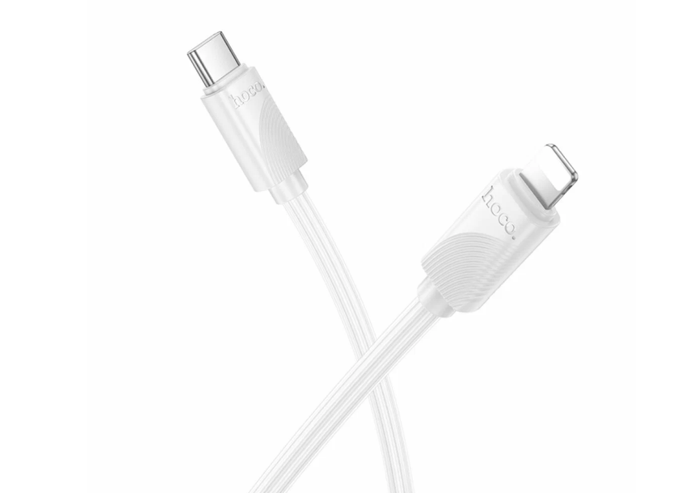 Кабель Lightning -TypeC HOCO X114 PD 27W (белый) 1м