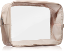Notino Travel Collection Extra Large Clear Organizer - Прозрачная косметичка XL Beige 27,5x20x12,5 cm, 1 szt.