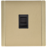 FORTE&PIANO Розетка компьютерная RJ45 кат.6 FP631M металл шампань IEK