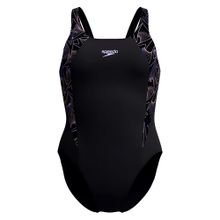 Купальник SPEEDO Hyperboom Splice Muscleback, 8-1347018692, р.34 (рос.46),полиэстер, ПБТ, чер-сирен