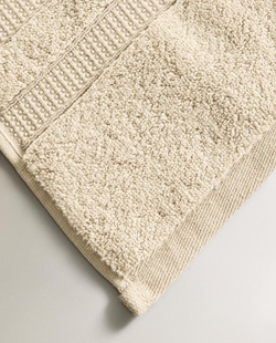 Zara Home - Очень мягкое двойное бордюрное банное полотенце, бежевый, 70х140 см
