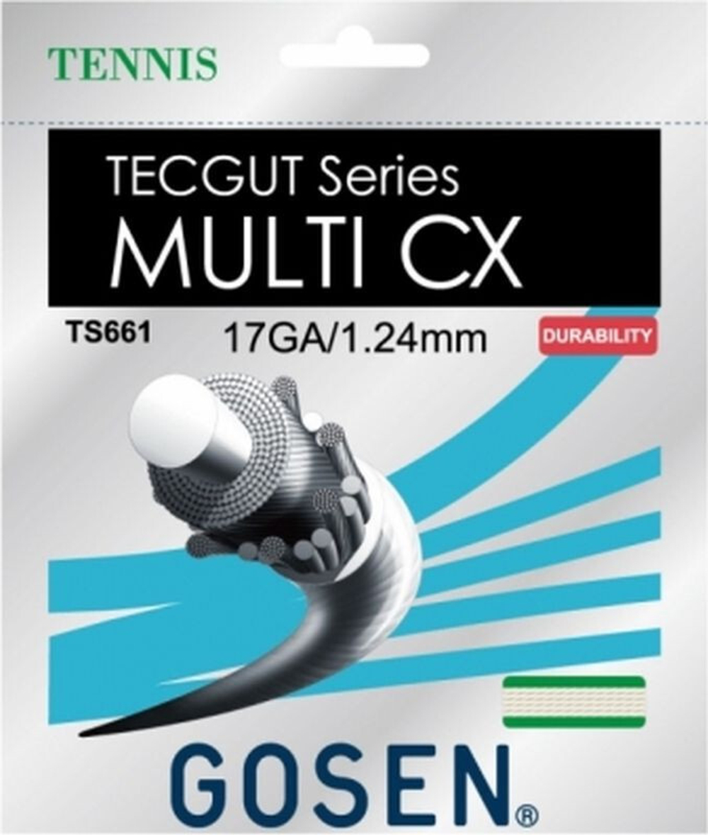 Теннисные струны Gosen TECGUT Multi CX (12.2 m) - натуральные
