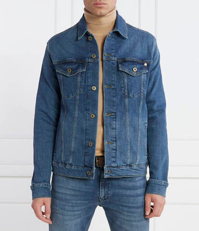 Джинсовая куртка PINNERS Pepe Jeans London - голубой(PM402715HT7)