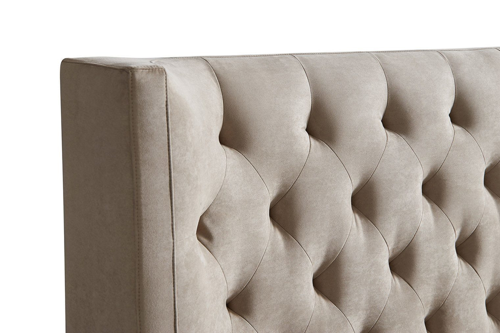 Кровать 1726 BEIGE бежевая с ящиком для белья