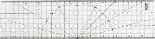 OL-MQR-15x60 Линейка разметочная, метрическая, 150х600 мм