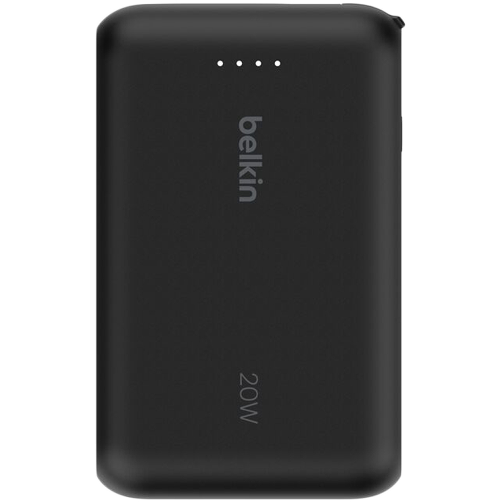 BELKIN 10k PD20w Integrated USB-C Cable Power Bank, Black