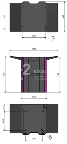 Подставка для фрезерных станков Optimum MSM3