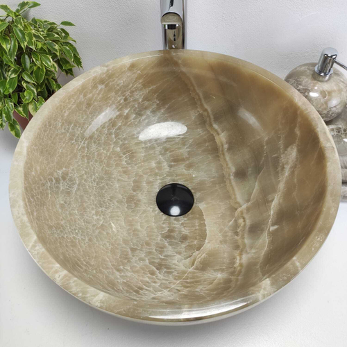 Раковина из оникса Bowl Grey Medium TinLip BO-61040 45*45*17