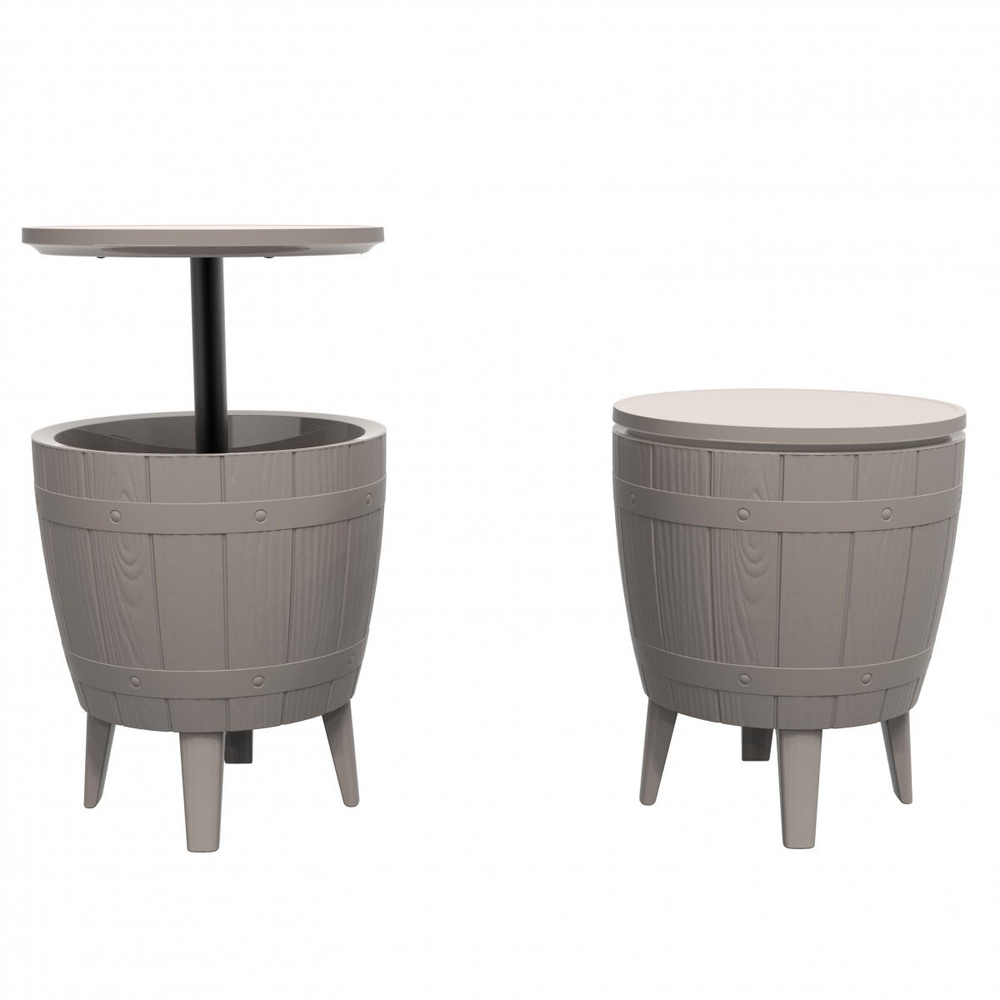 Стол пластиковый мини-бар Tagliamento Nova Cool Bar, белый, тортора