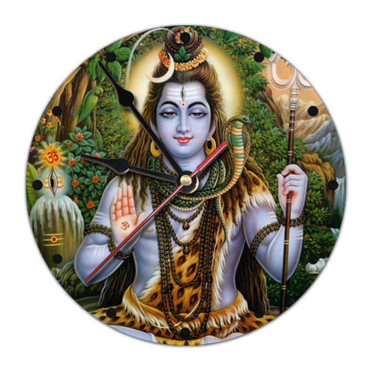 Часы настенные Шива пластик, 20 см 020112