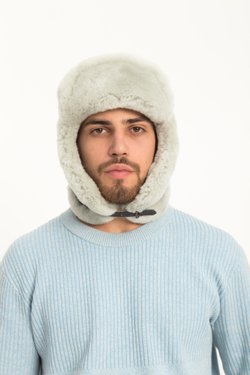 Мужская шапка из натуральной овчины