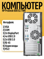 Системный блок ПК HP ProDesk 600 G1 TWR