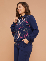 Толстовка К-384/синий-цепи