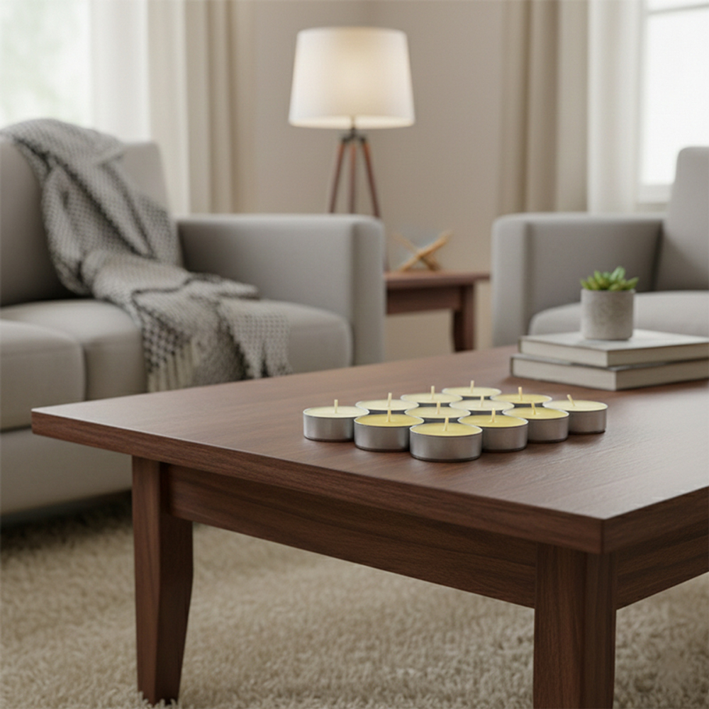 Набор ароматических свечей Selja, 12 свечей, парафин/ароматизатор лимон