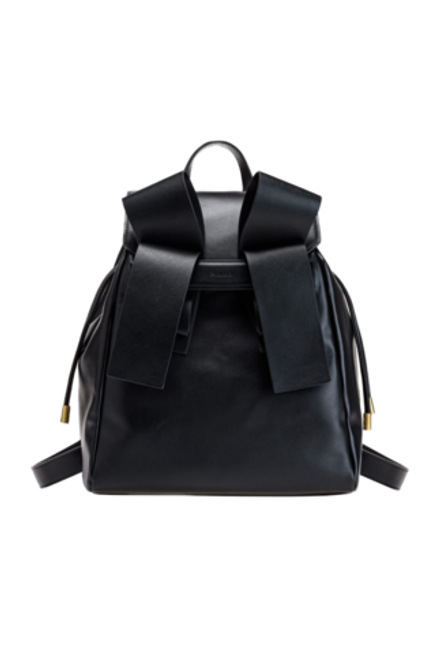 AIKA LEATHER BACKPACK - black