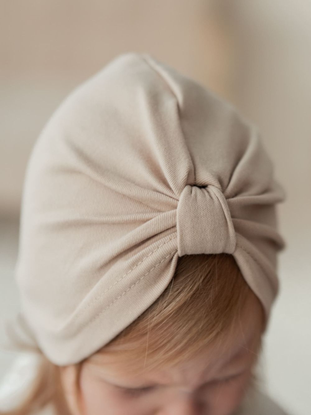 Шапка тюрбан "Крем-брюле" 0+