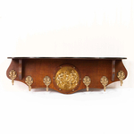 Настенная вешалка с латунной вставкой в классическом стиле