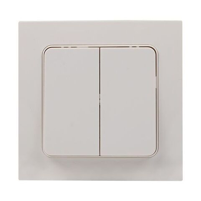 Стокгольм Выключатель 2-кл, 10А автоматические клеммы белый EKF