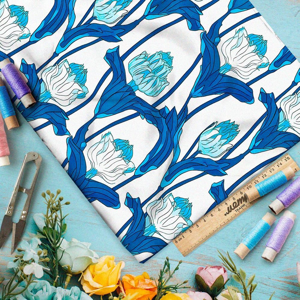 Ткань Барби мистический узор