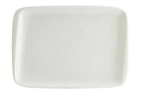 Блюдо прямоуг. 230*160 мм. белый Ирис /1/12/