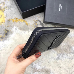 Saint Laurent Cassandre Zip Around Wallet