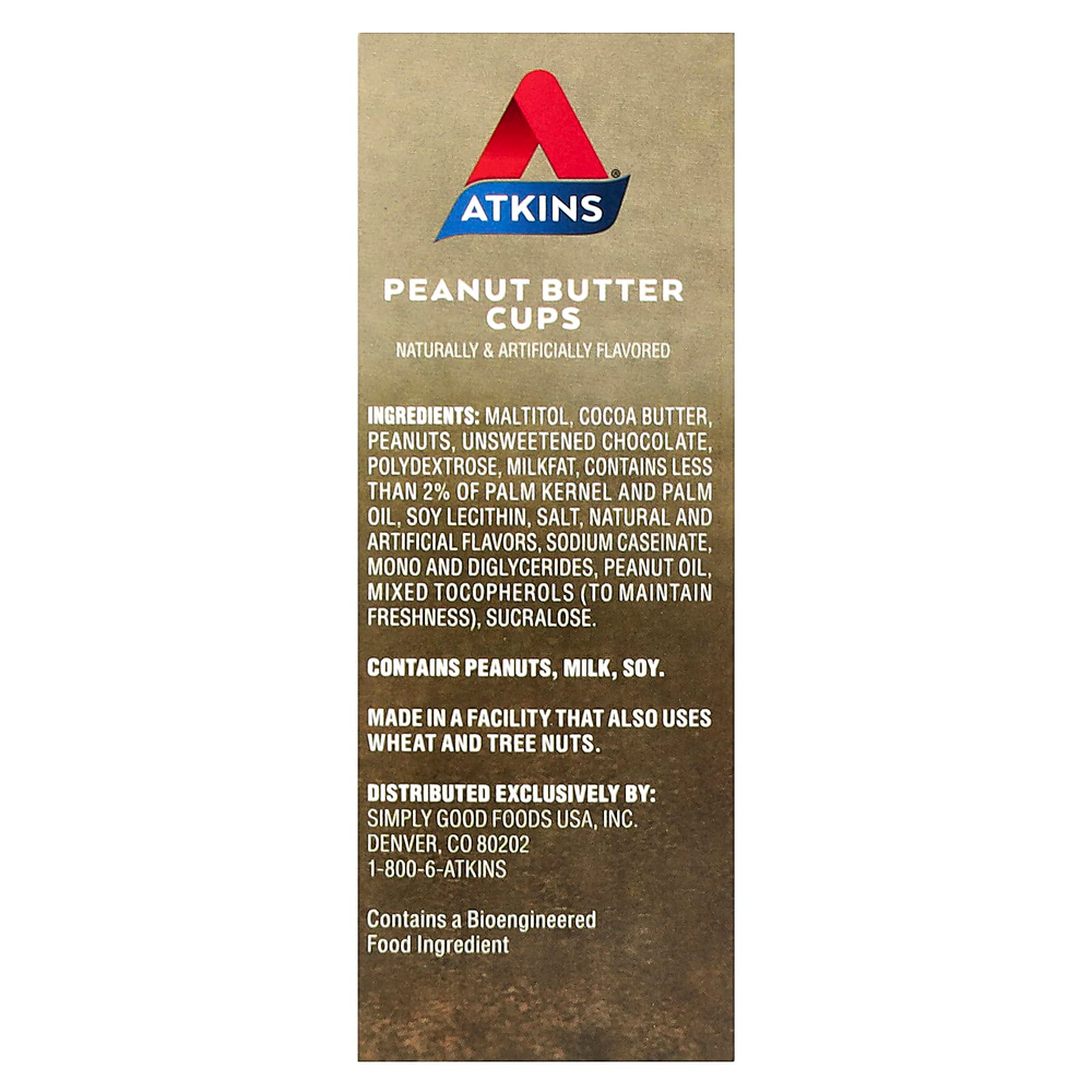 Atkins, Endulge ™, Treat, чашки с арахисовой пастой, 10 чашек по 17 г (0,6 унции)