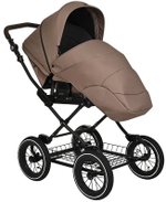 Детская коляска Roan Bass Next Classic d12 3 в 1 с автокреслом Avionaut Silver Black RCL265/1 Raisin Mood