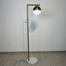 Торшер Geneva Single Glass Globe Floor Lamp