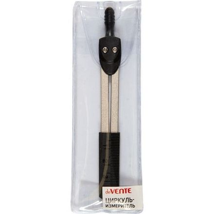 Циркуль-измеритель deVente Standard металлический, 135мм, в пластиковом футляре