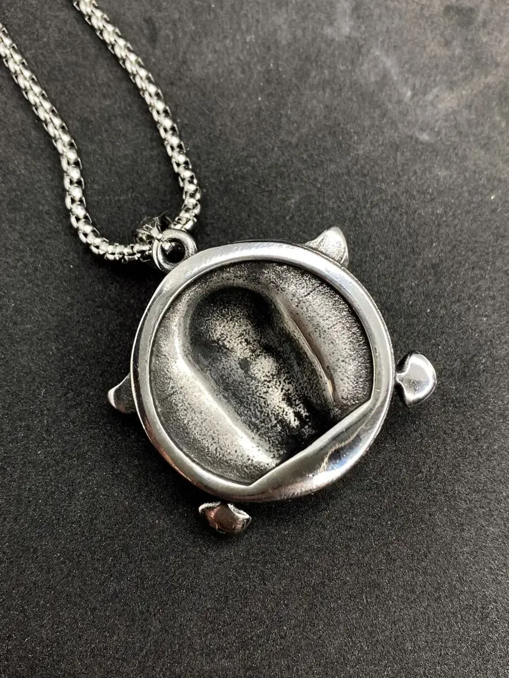 Славянская подвеска оберег Бог Перун на стальной цепочке