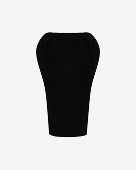 Юбка миди из бархата